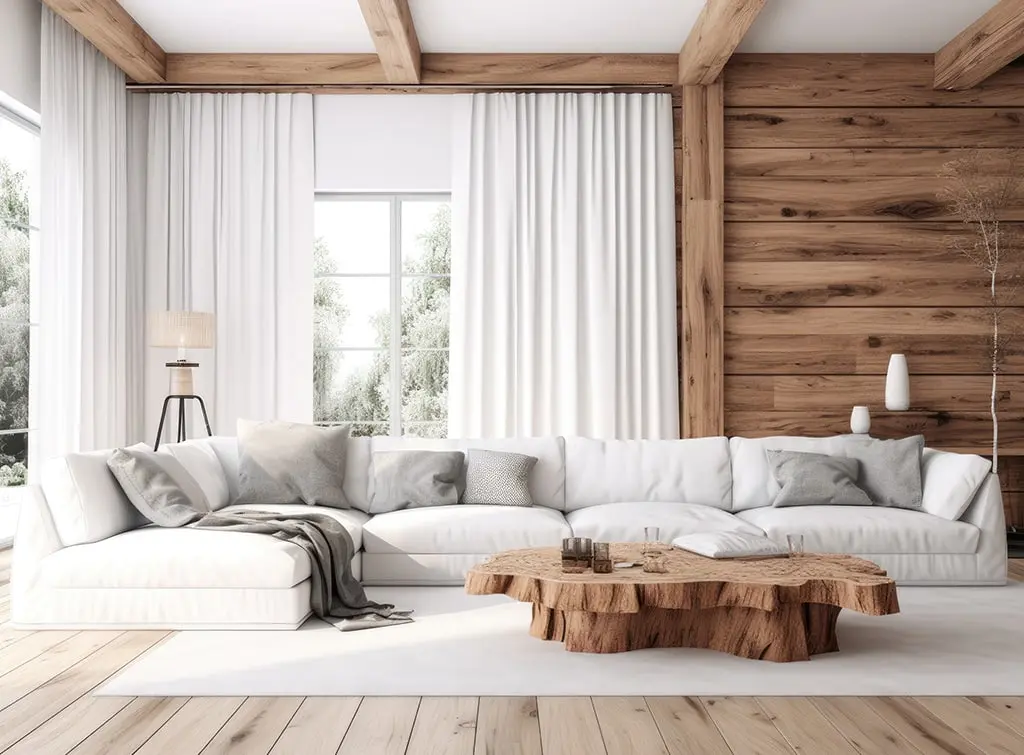 Panelling to create width in a narrow living room