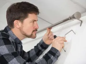 Hanging curtains on uPVC windows