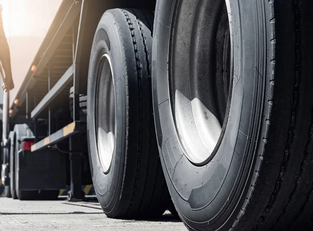 haulage vehicle close up
