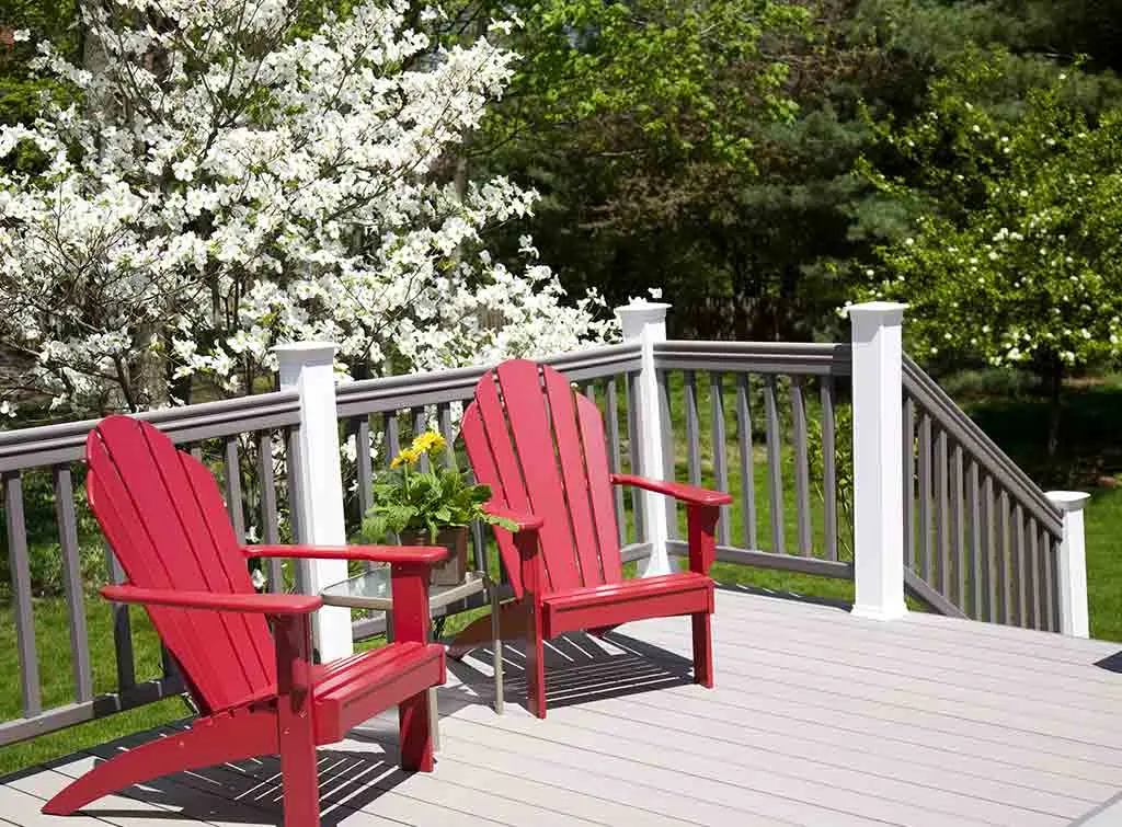 Grey decking and fence ideas