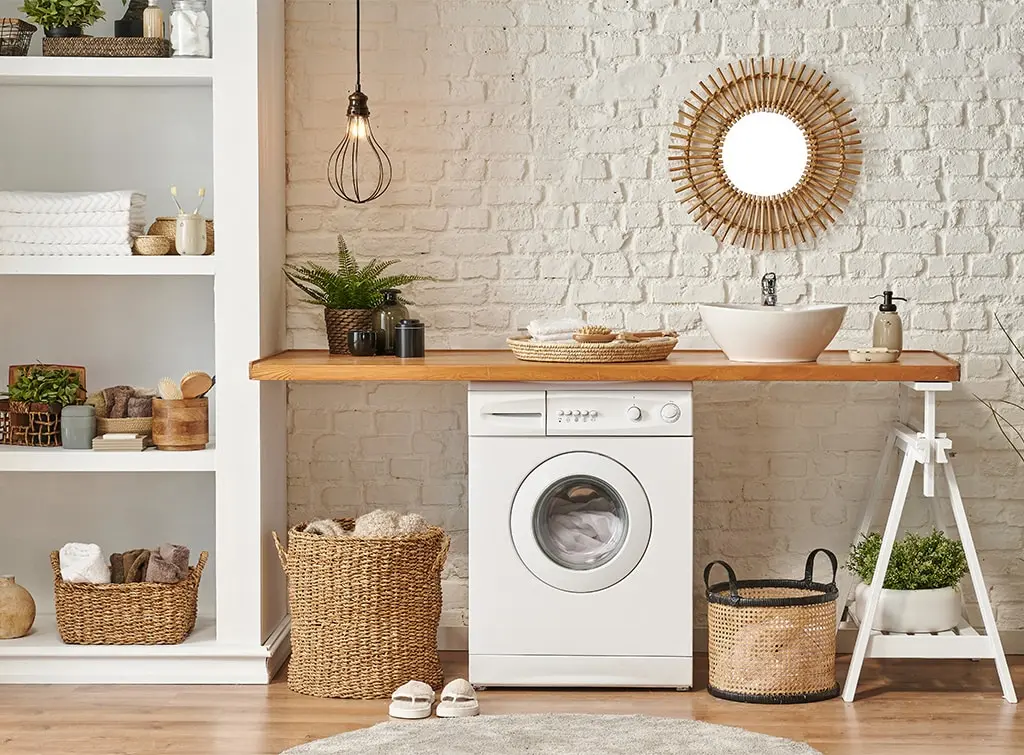 under counter storage in utility room