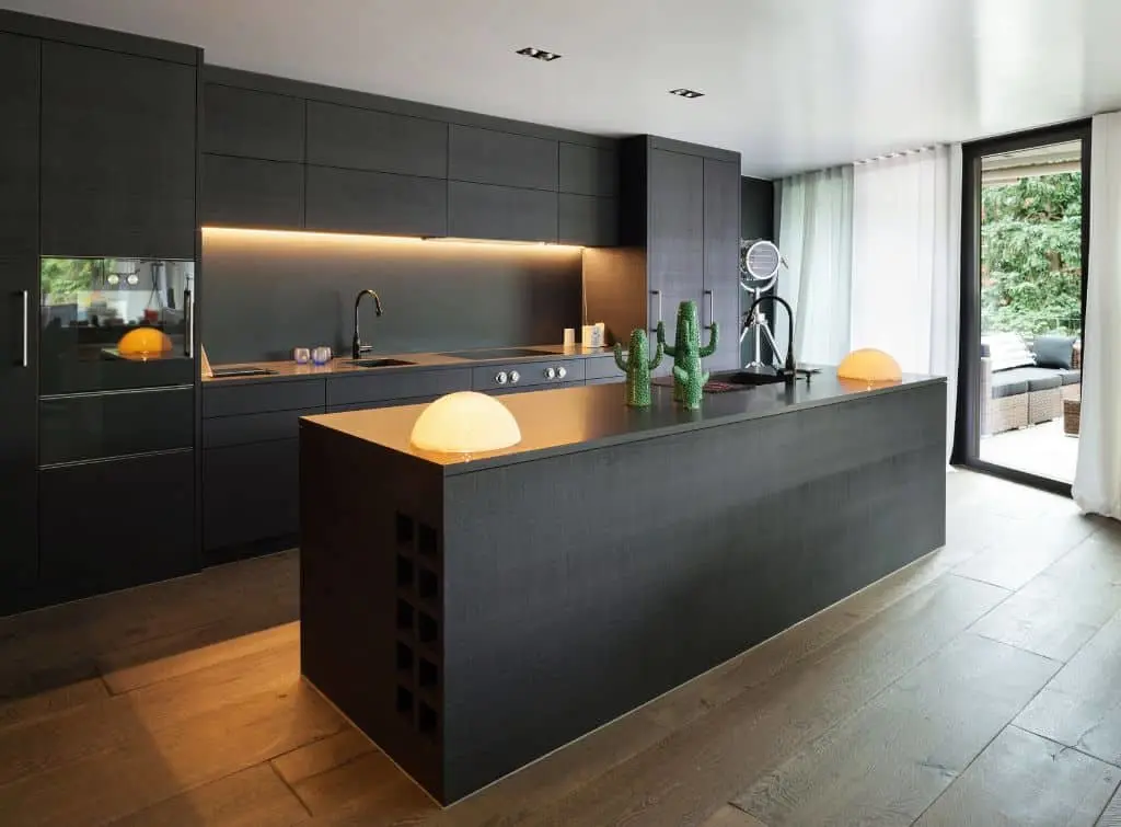 Dark modern kitchen