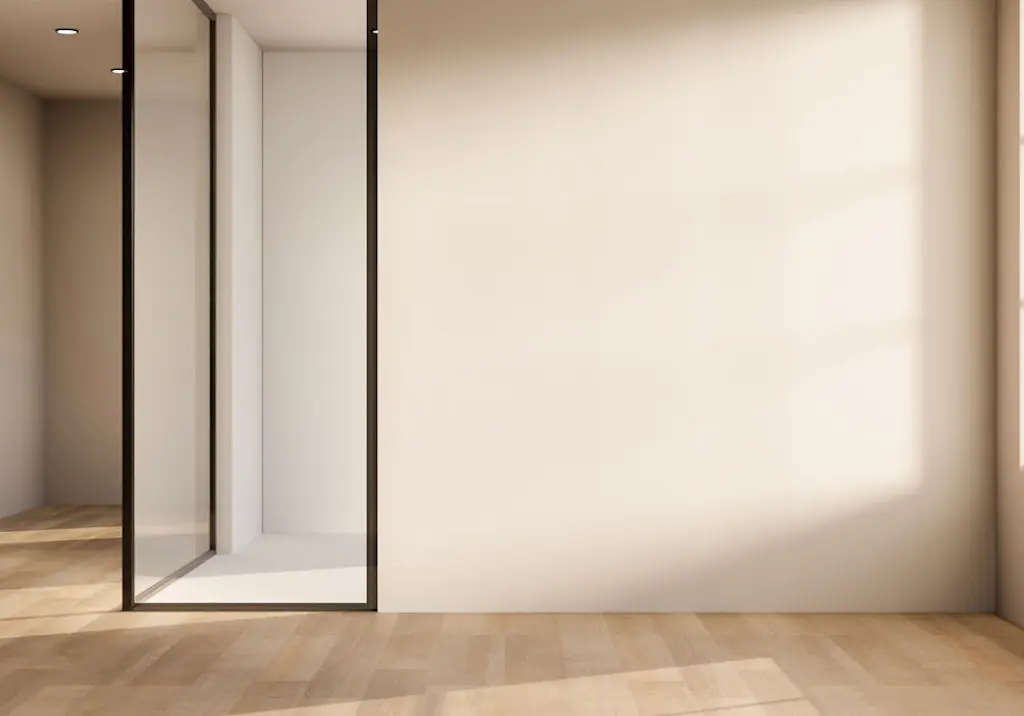 Glass partition wall