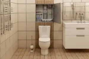 How to hide pipes behind a toilet