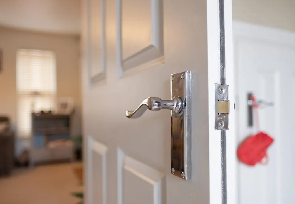 Fire door in house