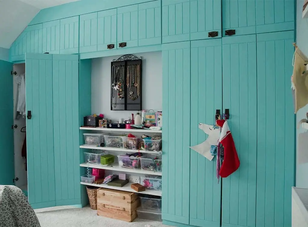 Tongue and groove fitted wardrobes