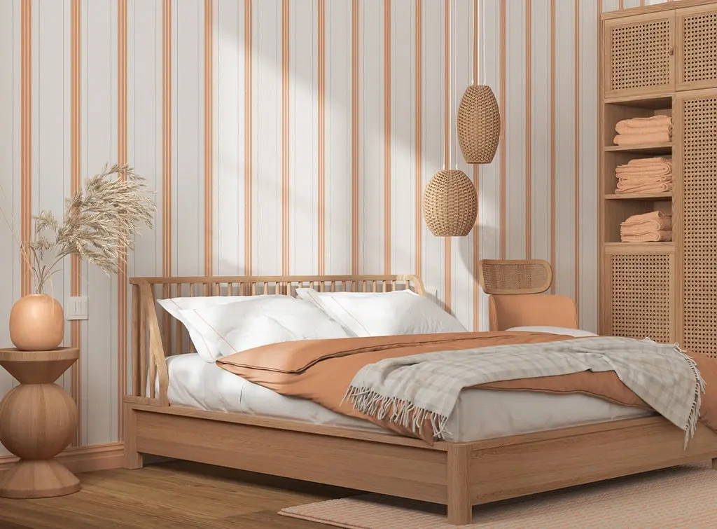 Striped bedroom wall ideas