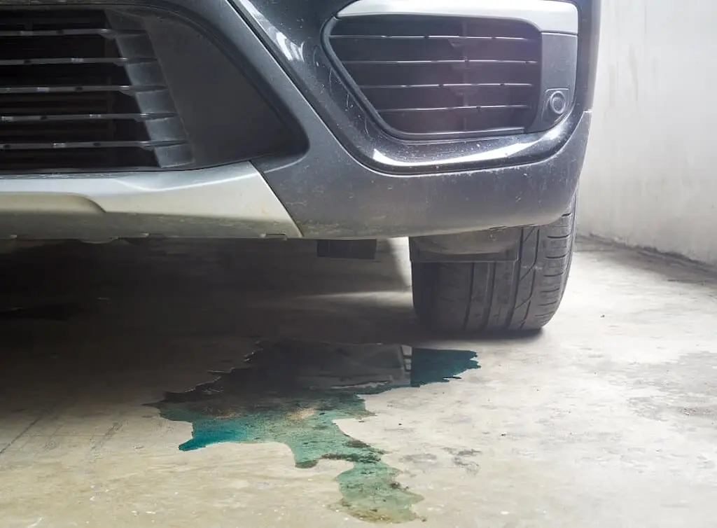 Car leaking coolant