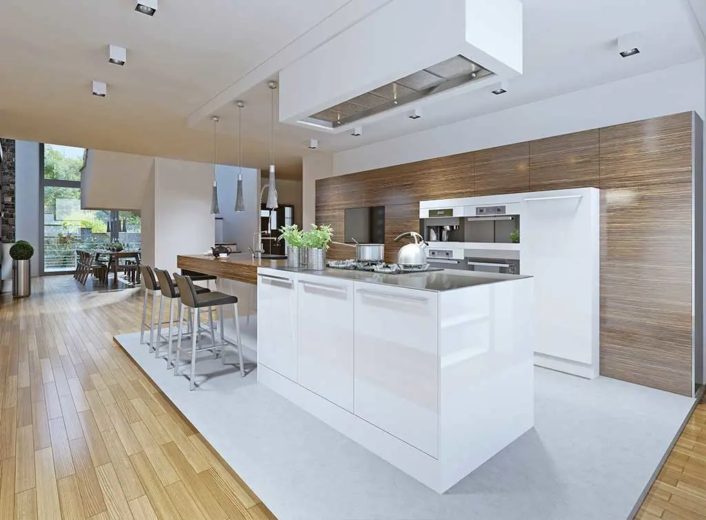 Modern open plan kitchen extension
