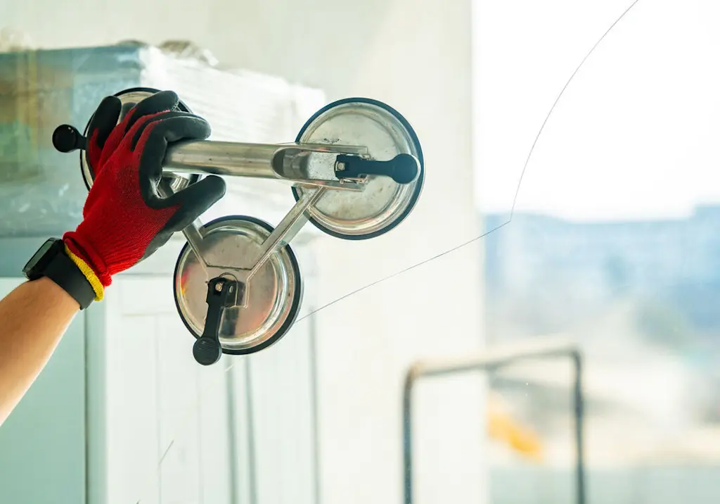 Glass suction holder