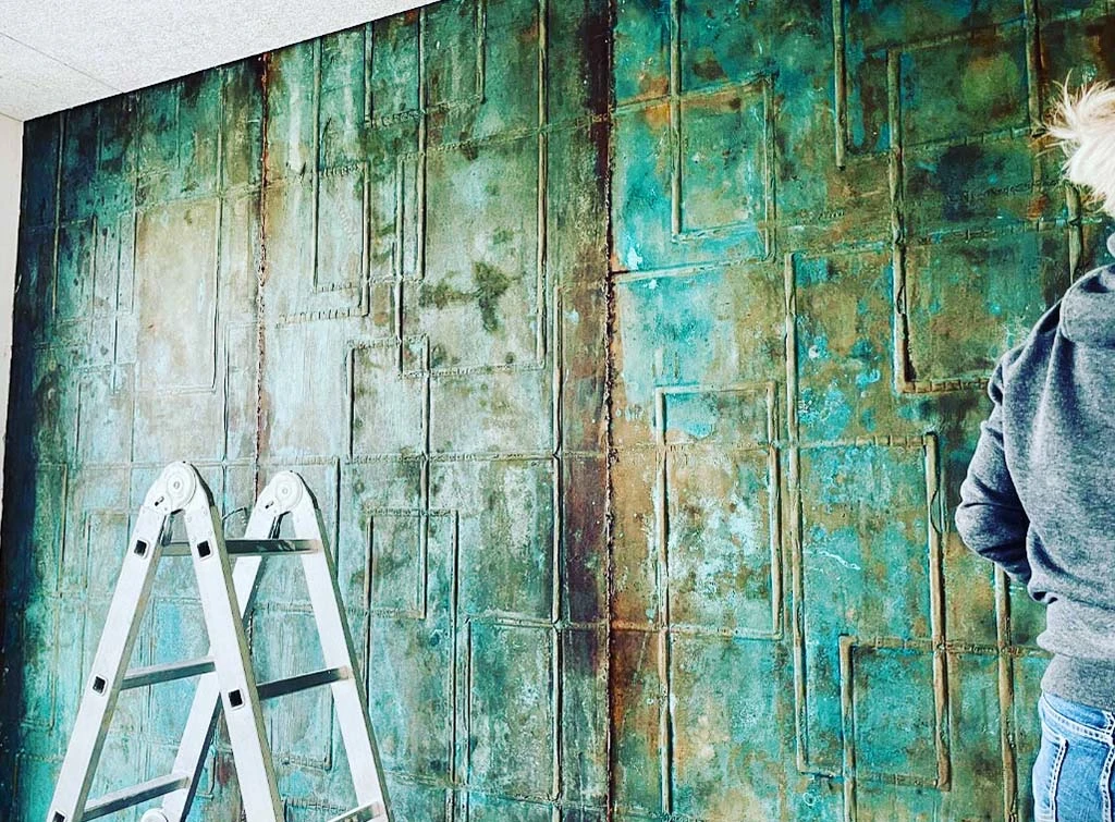 Concrete wallpaper by Grace and Favour