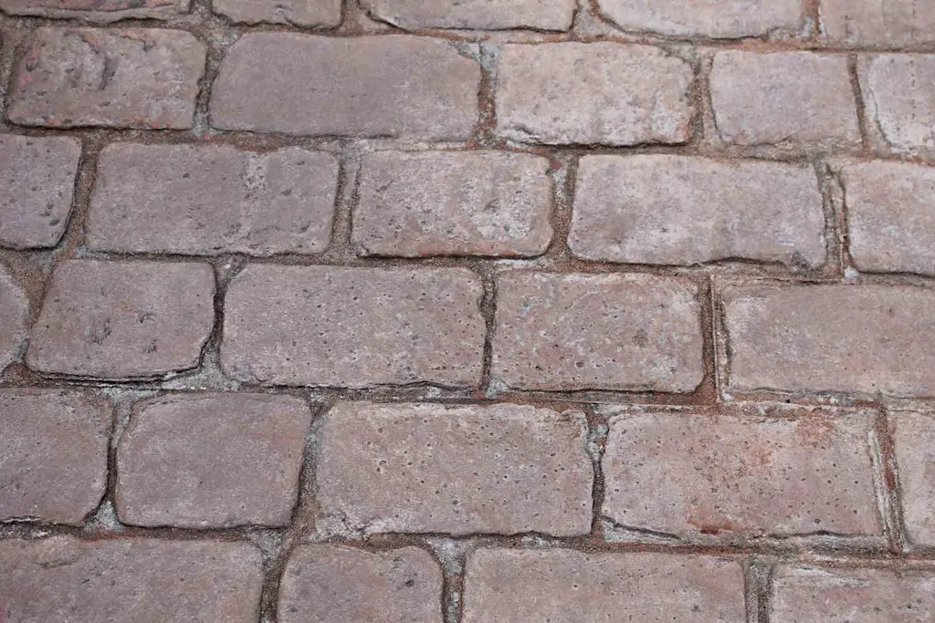 Stamped concrete driveway