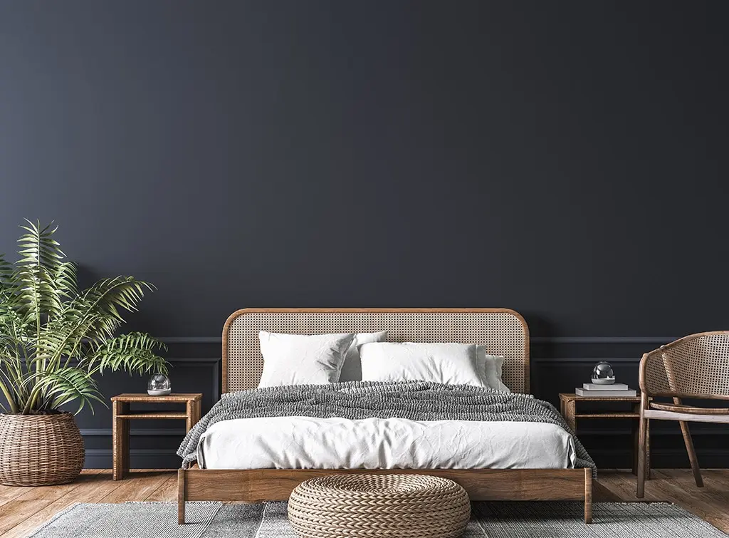 dark bedroom scheme
