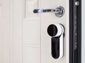 smart lock on composite door