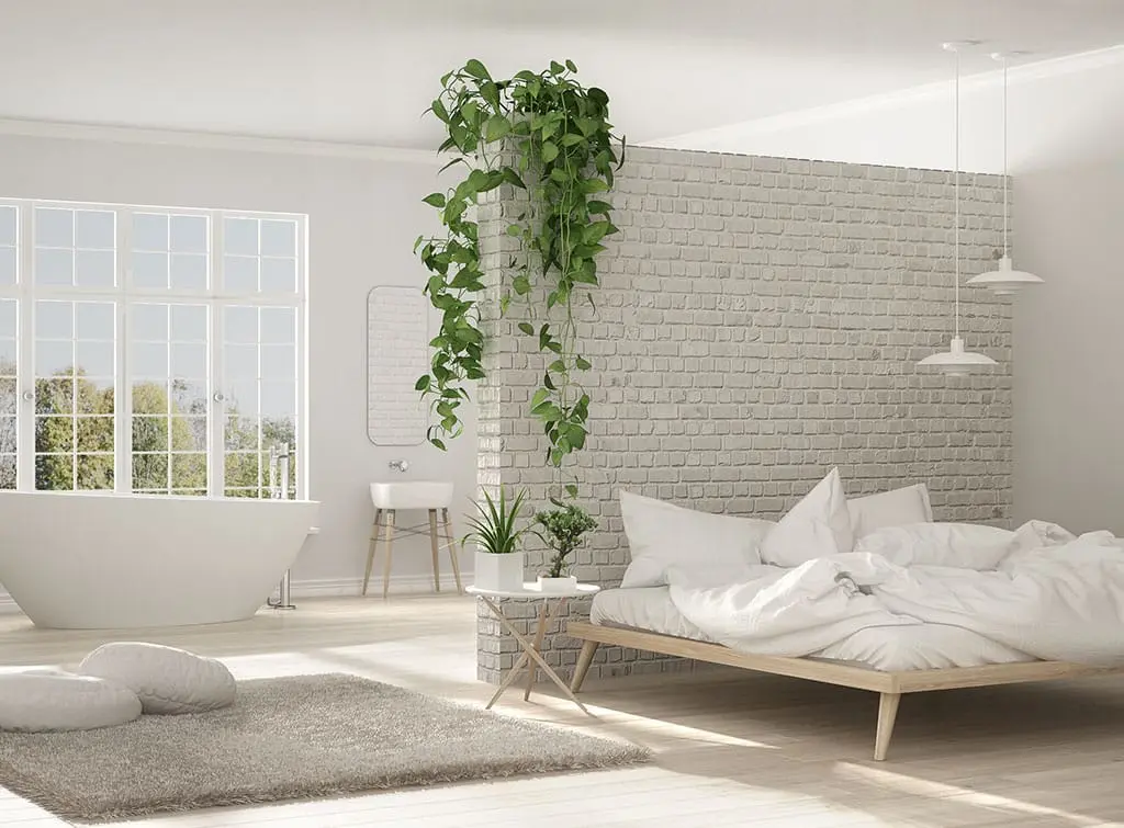 AI-generated bedroom remodel concept