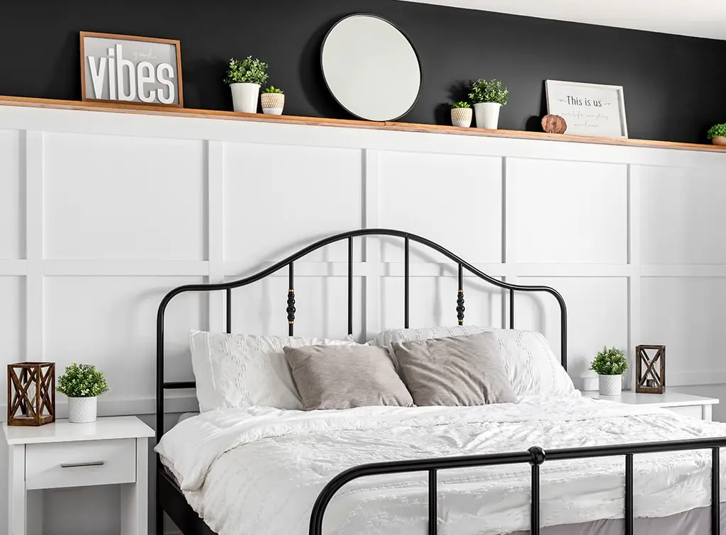 monochrome bedroom design
