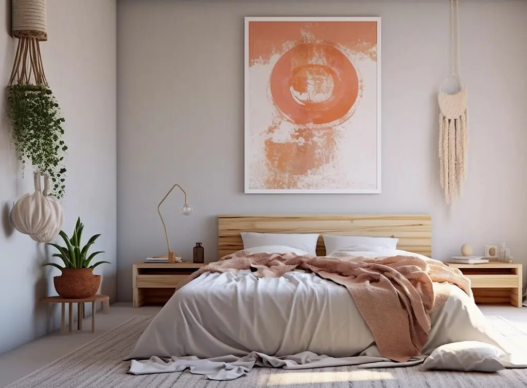 Macrame in a neutral bedroom