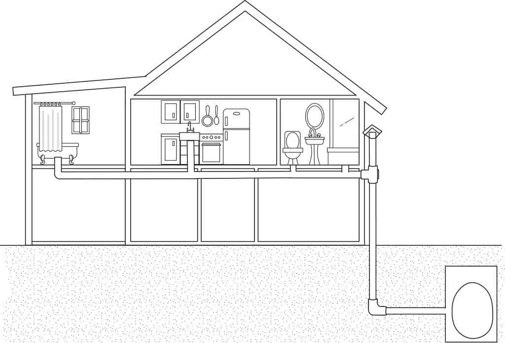 Soil pipe diagram