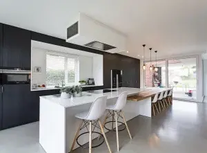 New kitchen extension and island