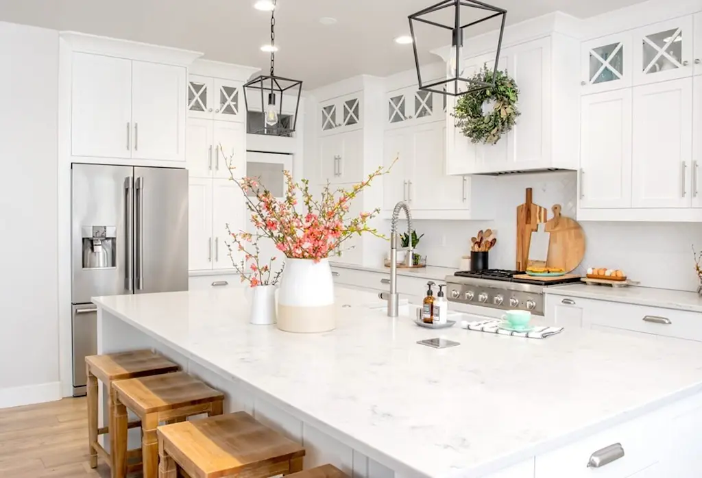 Quartz kitchentop work surface