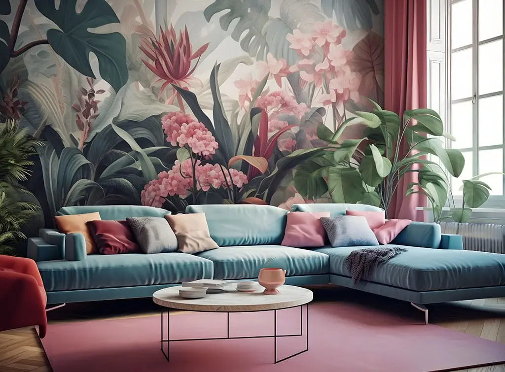 Living room wallpaper concept