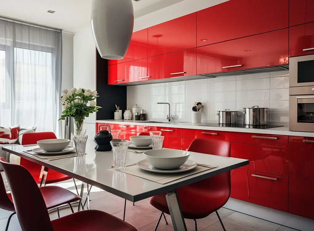 12 fiery red kitchen ideas