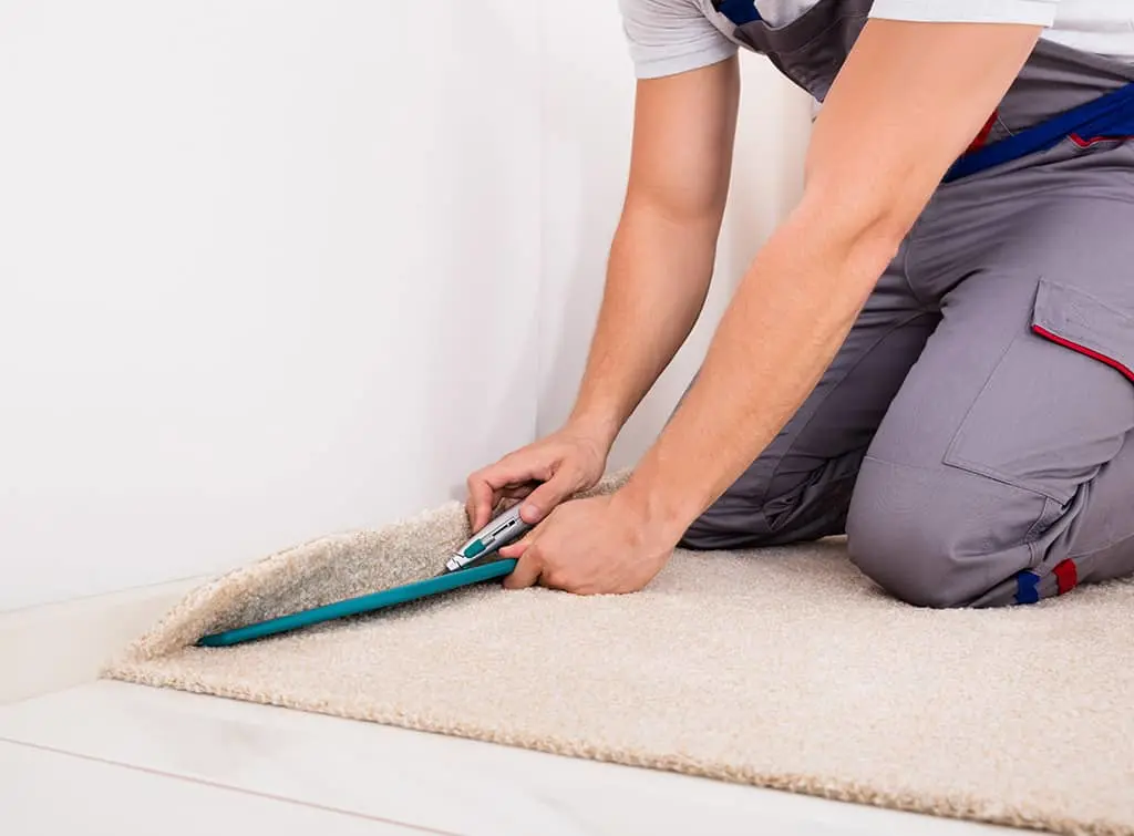 laying carpet