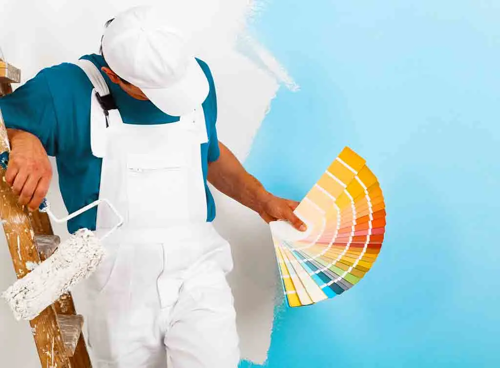 Paint a room professionally