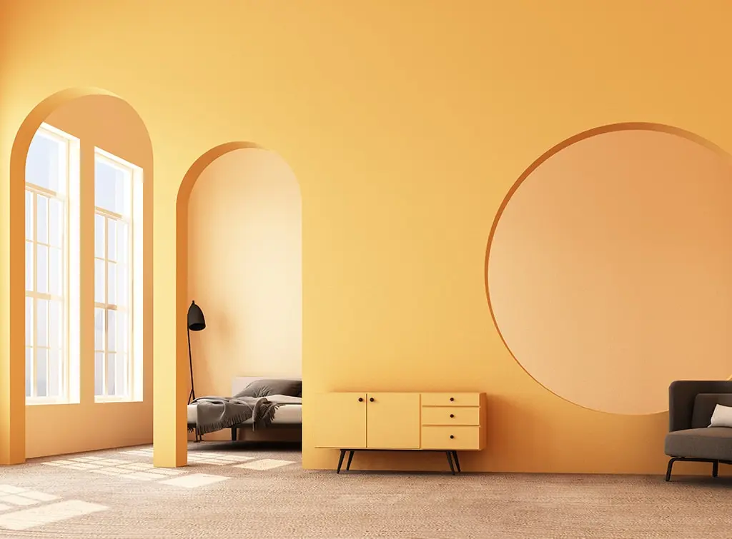 Interior arch design living and bedroom arch