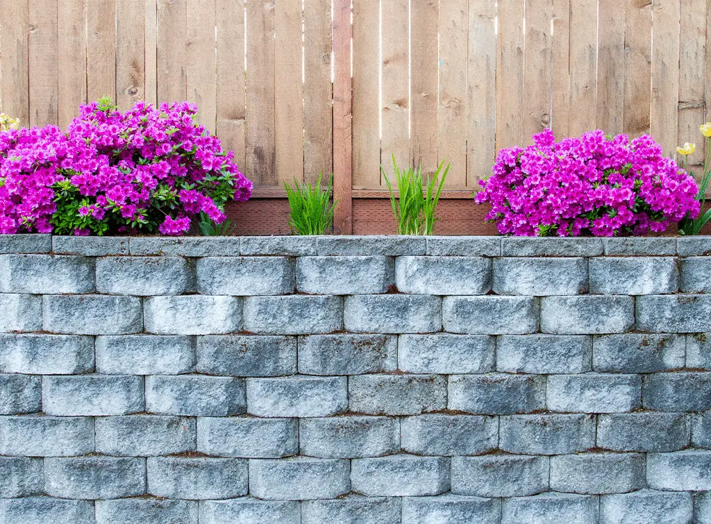 concrete block garden retaining wall ideas