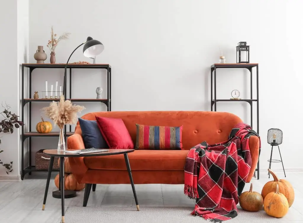 invest in a statement sofa for aesthetic room ideas