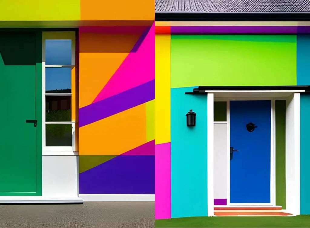 Exterior paint ideas for bright and proud house
