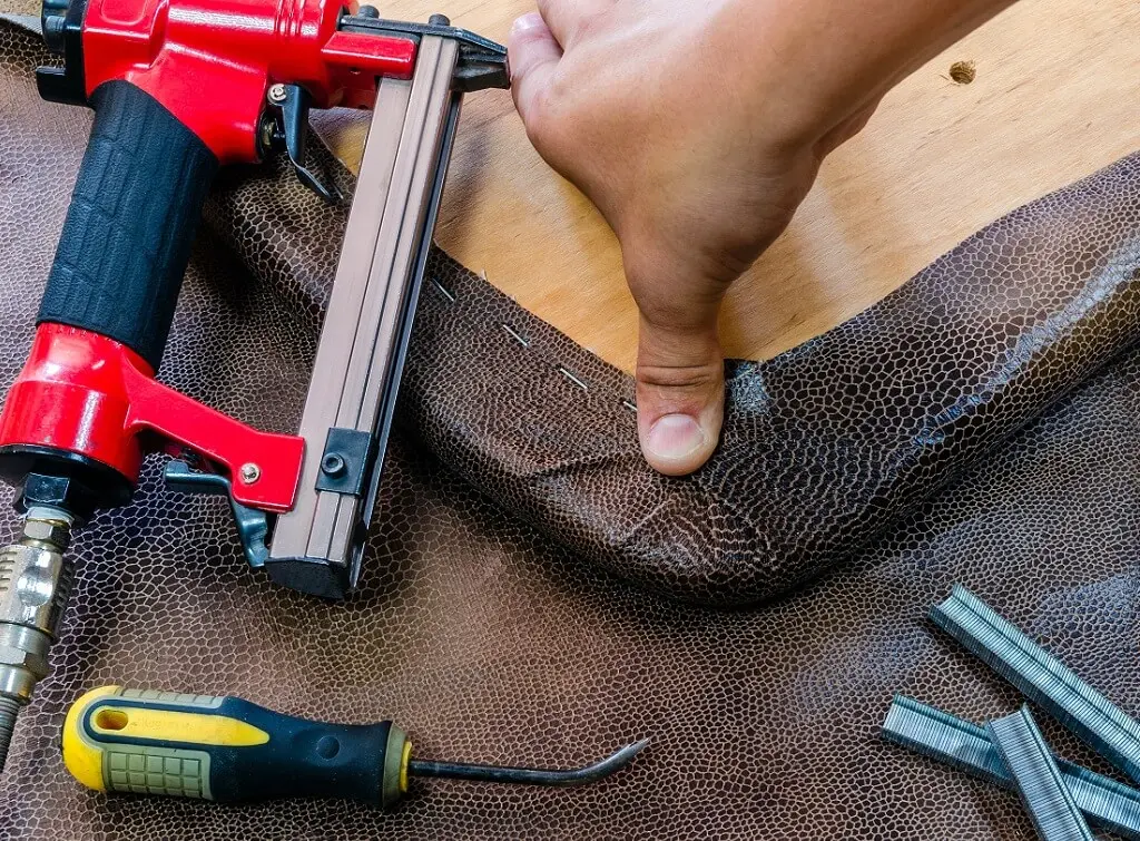 Leather upholstery repairs