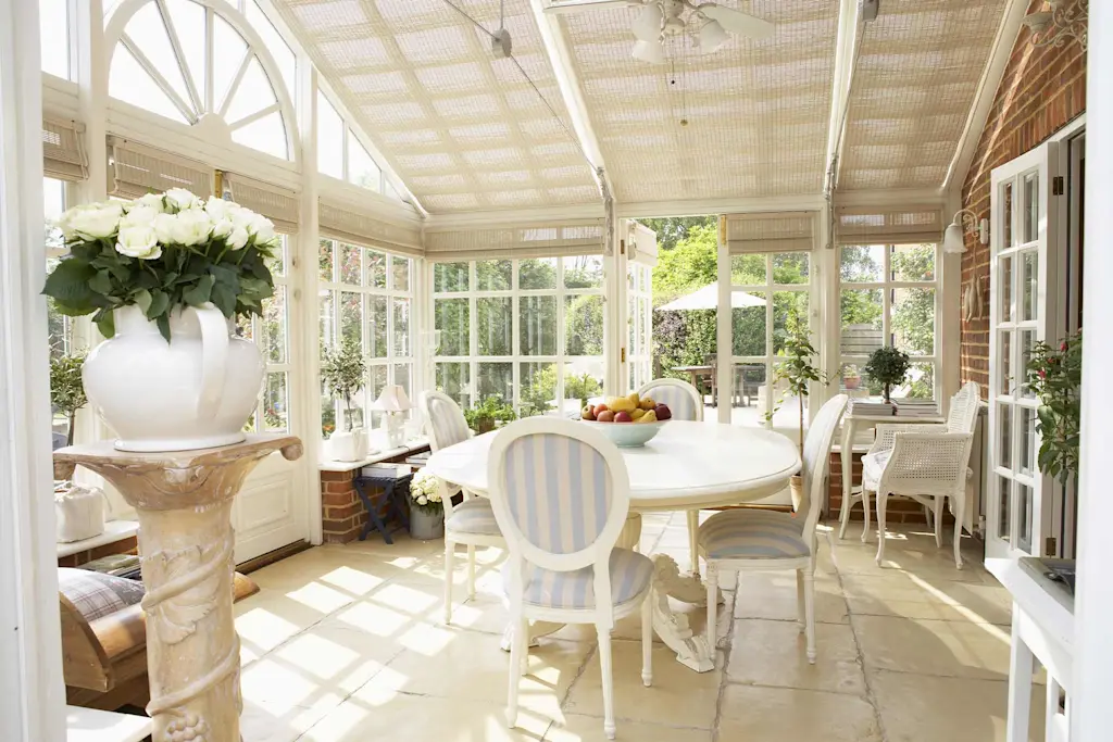go for plantation blinds in a conservatory