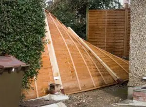 Broken fence