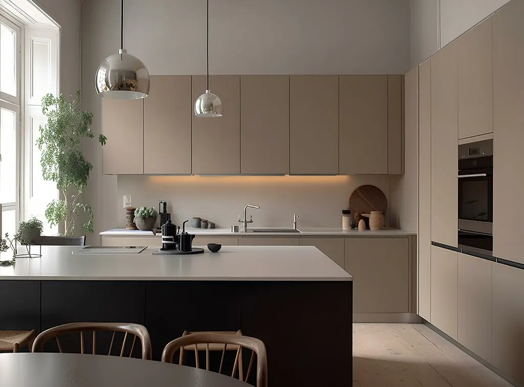 Taupe kitchen concept image