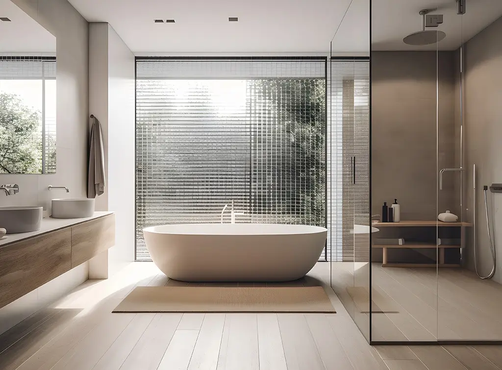 try obscure glass for bathroom window ideas
