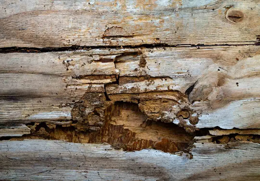 termite-damaged-wood-close-up