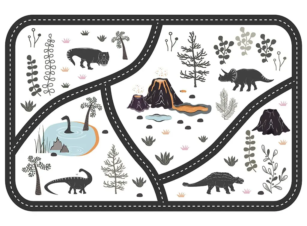 Dinosaur bedroom decor dinosaur playmat