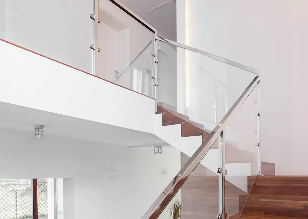 glass balustrade and banister