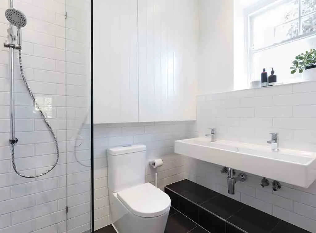 Tiny ensuite bathroom