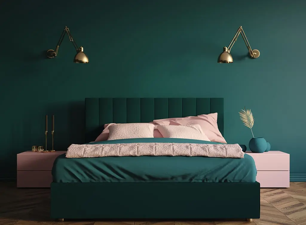 Built-in bedroom wall lights generated by AI