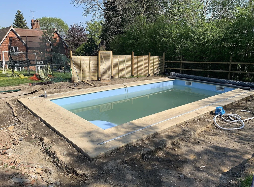 building a swimming pool