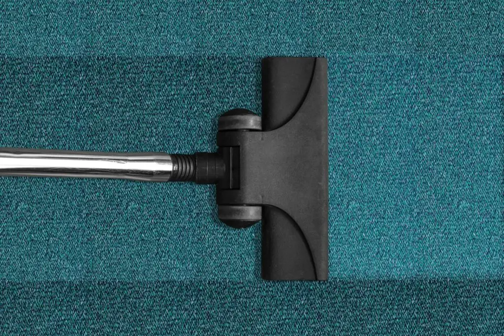Deep cleaning with professional carpet cleaning equipment
