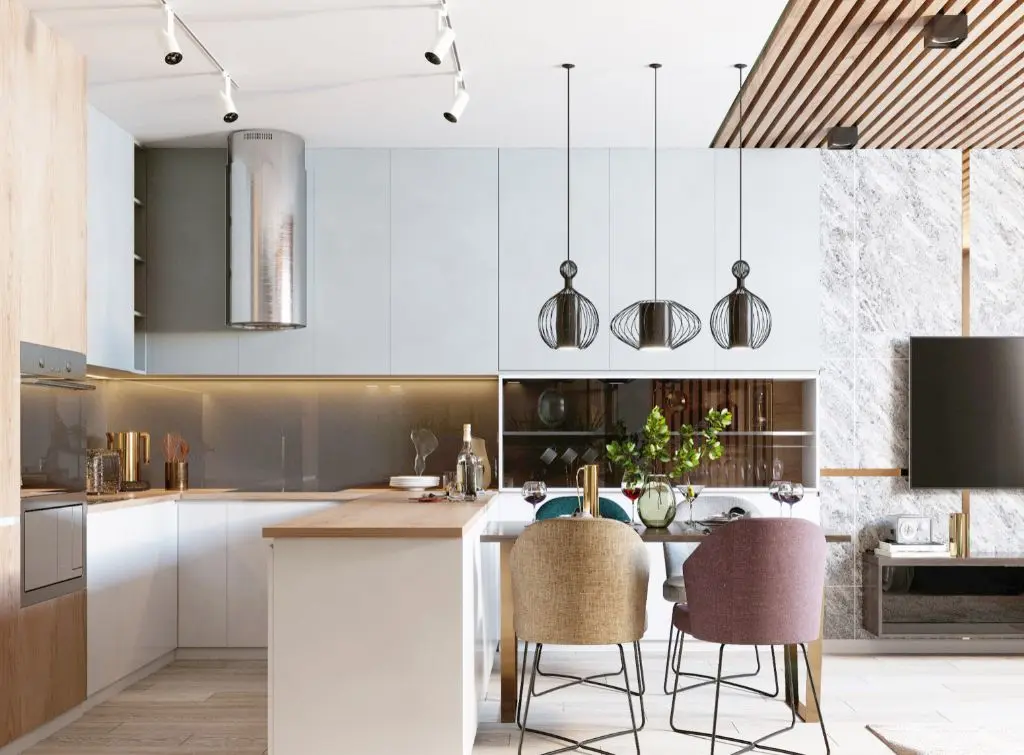 Contemporary new open plan kitchen