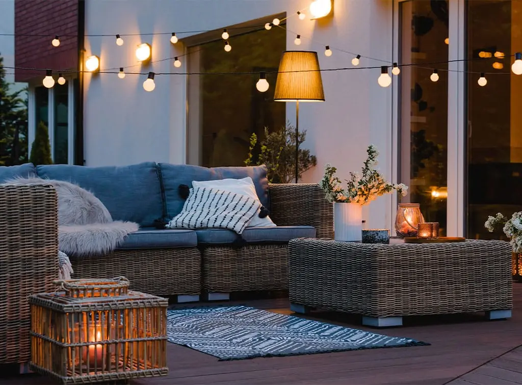 Outdoor lighting to extend your living space outside