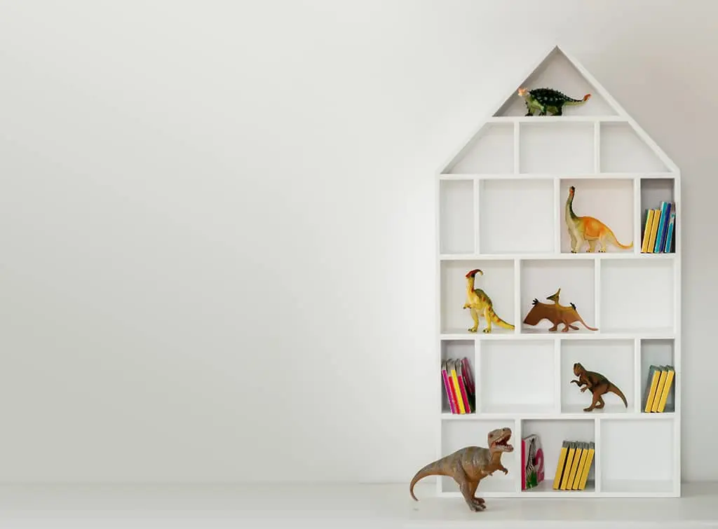 Dinosaur bookshelf