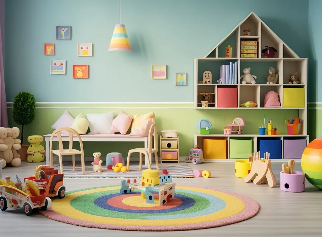Colourful Hey Duggee playroom concept image
