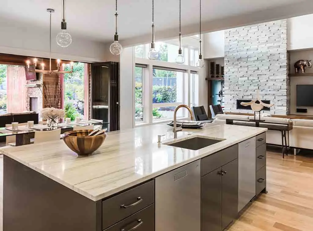 high-end kitchen diner