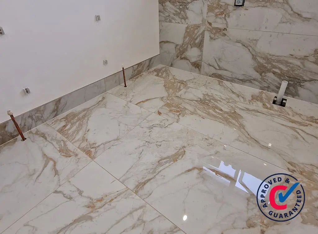 Stunning tiled skirting by Checkatrade member, [GR Tiling](https://www